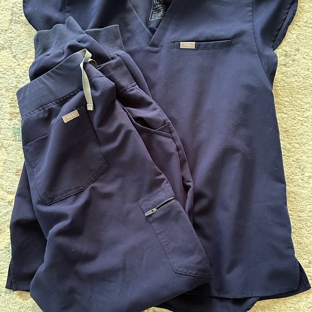 FIGS Deep Blue Medical Scrub Set